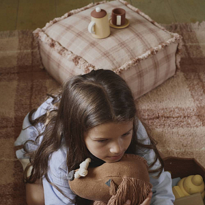 Подушка-пуф Лорена Каналс (Lorena Canals) "Этнос", розовый, 45 х 45 х 45 см